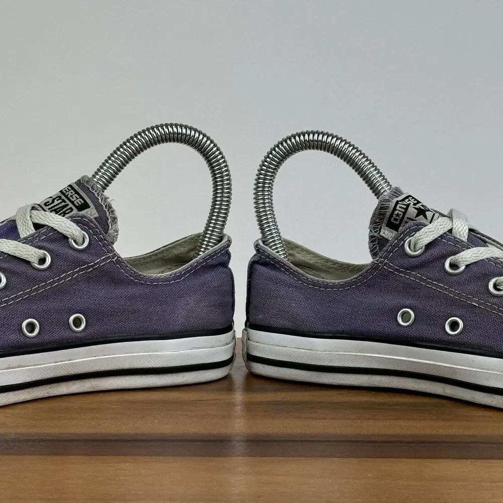 Big Kids Girls Converse Chuck All Star Purple Low Casual Sneakers Shoes Size 3 Y